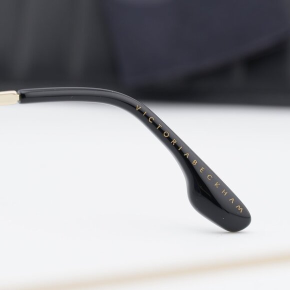 Victoria Beckham VB221 011 Square Eyeglasses - Black Gold 55mm